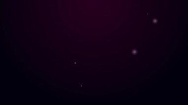 Parlayan neon hattı, siyah arkaplanda izole edilmiş kemik ağrısı ikonu. Ortopedik sağlık. Eklem ve kemik hastalıkları, eklem iltihabı. 4K Video hareketli grafik canlandırması