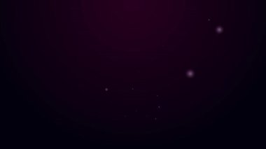 Parlayan neon hattı MOV dosya belgesi. Siyah arkaplanda mov simgesi indir. MOV dosya sembolü. Ses ve video koleksiyonu. 4K Video hareketli grafik canlandırması