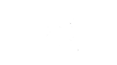 Siyah çizgi Ses Karıştırıcı simgesi beyaz arkaplanda izole edildi. DJ ekipman kaydırma düğmeleri. Konsol karıştırılıyor. 4K Video hareketli grafik canlandırması