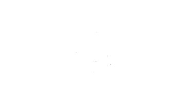 Beyaz arkaplanda siyah çizgi proje taban simgesi izole edildi. İş analizi ve planlama, danışmanlık, takım çalışması, proje yönetimi. 4K Video hareketli grafik canlandırması
