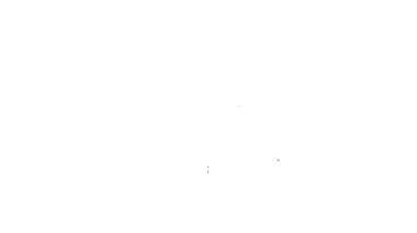 Siyah çizgi hastane tabela simgesi beyaz arka planda izole edildi. 4K Video hareketli grafik canlandırması