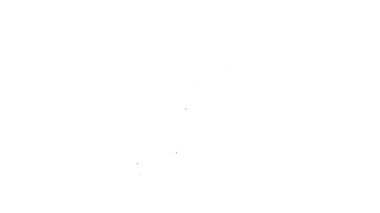 Siyah çizgi Stereo hoparlör simgesi beyaz arkaplanda izole edildi. Ses sistemi hoparlörleri. Müzik ikonu. Müzikal sütun hoparlörü. 4K Video hareketli grafik canlandırması