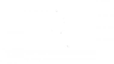 Siyah çizgi müzik notası, ton simgesi beyaz arkaplanda izole edilmiş. 4K Video hareketli grafik canlandırması