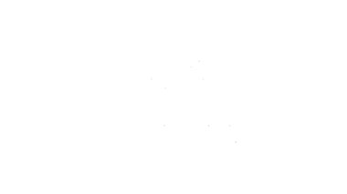 Kayıt güvertesi simgesinin önünde kulaklık takan siyah çizgi DJ 'i beyaz arka planda izole edildi. DJ müzik çalıyor. 4K Video hareketli grafik canlandırması