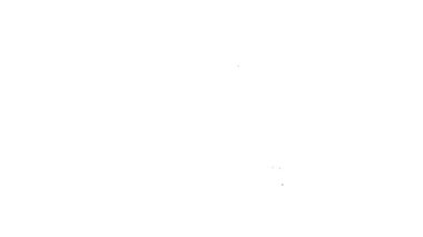 Beyaz zemin üzerinde çapraz simge izole edilmiş siyah çizgi mezar. 4K Video hareketli grafik canlandırması