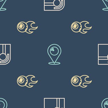 Çizgi bilardo masası, top ve lokasyon. Bowling sahaları kusursuz. Vektör