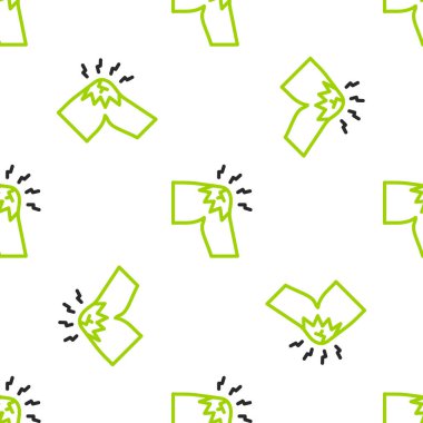 Çizgi eklem ağrısı, diz ağrısı ikonu beyaz arka planda izole edilmiş pürüzsüz desen. Ortopedik sağlık. Eklem ve kemik hastalıkları, eklem iltihabı. Vektör