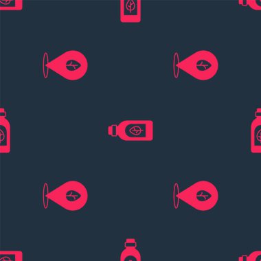 Vejetaryen yemek diyetini ve temel yağ şişesini kusursuz bir kalıba sokun. Vektör