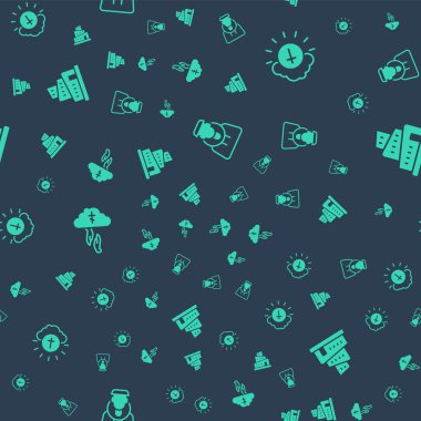 Keşiş 'i, Dini Haç' ı, Tanrı 'nın yardım elini ve Babil Kulesi' nin kusursuz desenli İncil hikayesini çember içine alın. Vektör