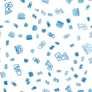 Çizgi takım liderini ayarlayın, el gibi ve kusursuz bir şekilde. Vektör