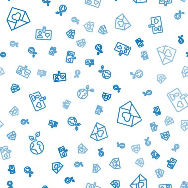 Gönüllü ekip ağaç dikecek Valentine 'ın kalbiyle ve kimlik kartıyla Zarfta bulunacak. Vektör