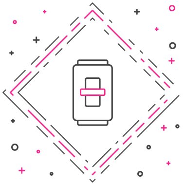 Elektrik düğmesi simgesi beyaz arkaplanda izole edildi. Açık ve kapalı simgesi. Loş ışık düğmesi işareti. Enerji tasarrufu kavramı. Renkli taslak konsepti. Vektör İllüstrasyonu