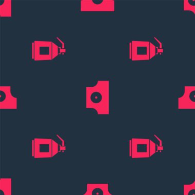 Boya sprey tabancasını ayarlayın ve sprey başlığı dikişsiz desende tıkayabilir. Vektör