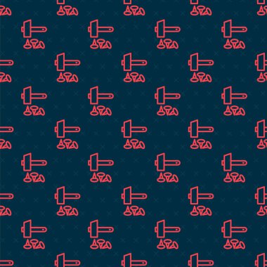 Hz. İsa 'nın çarmıha gerilmesi siyah arka planda izole edilmiş kusursuz bir desen. Çekiç ve eski çiviler. İyi Cuma, İsa 'nın Tutkusu. Vektör