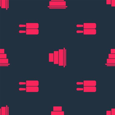 Dondurma ve keki pürüzsüz bir kalıba sokun. Vektör