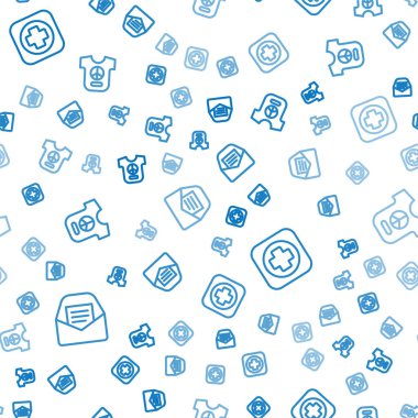 Posta ve e-posta hattı, hastane tabelası ve sükuneti sorunsuz bir şekilde ayarlayın. Vektör