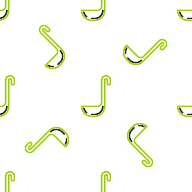 Line Kitchen kepçe simgesi beyaz arkaplanda izole edilmiş kusursuz desen. Mutfak aletleri. Çatal kaşık tabelası. Vektör