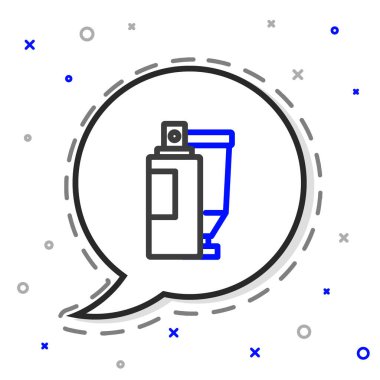 Beyaz arkaplanda çizgi kremi ya da losyon kozmetik tüp simgesi izole edilmiş. Kadınlar için vücut bakım ürünleri. Renkli taslak konsepti. Vektör