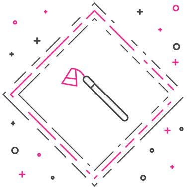 Line Garden çapa simgesi beyaz arkaplanda izole edildi. Bahçecilik, tarım, çiftçilik aleti. Renkli taslak konsepti. Vektör