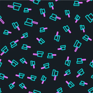 Çizgi spreyi kapak simgesini siyah arkaplanda izole edebilir. Vektör