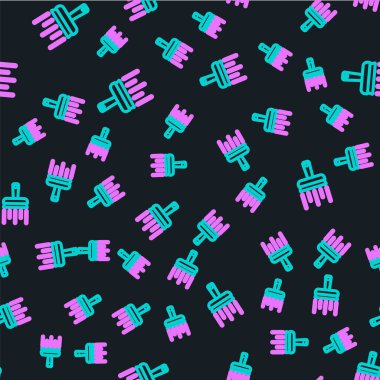 Pencere simgesi için kauçuk temizleme hizmeti siyah arkaplanda izole edilmiş pürüzsüz desen. Silecek, kazıyıcı, silecek. Vektör.