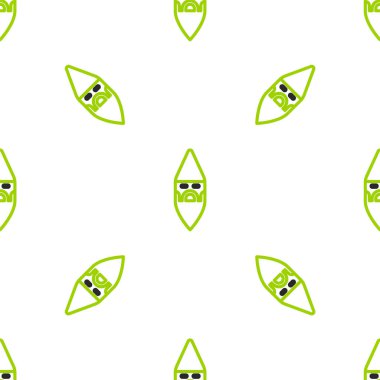 Çizgi Büyücüsü simgesi beyaz arkaplanda kusursuz desen izole etti. Vektör