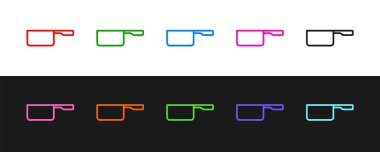 Saucepan simgesini siyah ve beyaz arkaplanda izole et. Ot pişiriyorum. Haşlama ya da güveç besin sembolü. Vektör.