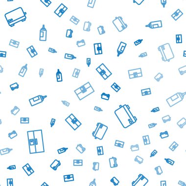 Buzdolabı, tost makinesi ve sos şişesini kusursuz bir şekilde ayarla. Vektör