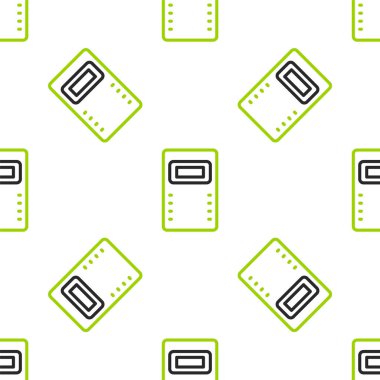 Hat Polisi saldırı kalkanı ikonu beyaz arka planda kusursuz desen izole etti. Vektör.