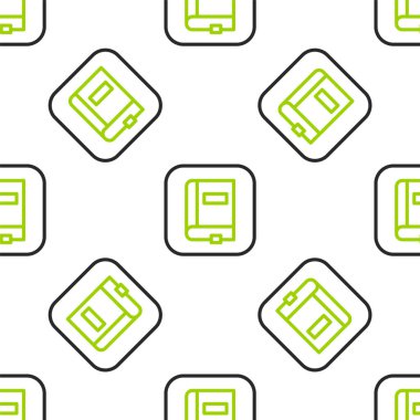 Satır Kanunu simgesi beyaz arkaplanda kusursuz desen izole etti. Yasal yargıç kitabı. Yargılama kavramı. Vektör