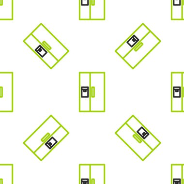 Buzdolabı simgesi beyaz arka planda izole edilmiş. Buzdolabı buzdolabı. Ev aletleri ve aletler. Vektör