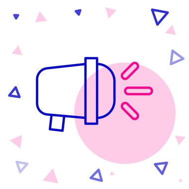 Bisikletli kafa lambası simgesi beyaz arkaplanda izole edildi. Bisikletli yol sporu gece lambası. Renkli taslak konsepti. Vektör