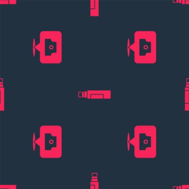 Sprey başlığı ve İşaretleyici kalemini pürüzsüz desene ayarlayın. Vektör