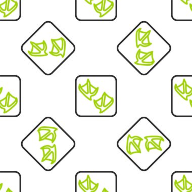 Martı çizgisi ayak izi simgesi beyaz arkaplanda izole edilmiş. Vektör