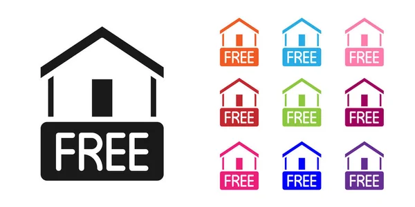 Black Free Home Delivery Konzept Zur Erhöhung Der Verkaufen Lager — Stockvektor