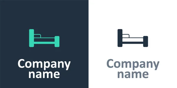 Logotype Bettsymbol Isoliert Auf Weißem Hintergrund Logo Design Vorlage Element — Stockvektor