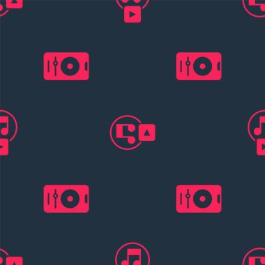 Müzik çaları ayarlayın ve düzgün bir şekilde çalın. Vektör