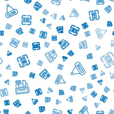 Hat yazarkasa makinesini ayarla, Kapalı ve Tarayıcı barkodu tarıyor. Vektör