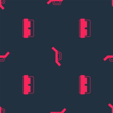 Otel odası yatağını, güneşlenmeyi ve şemsiyeyi pürüzsüz hale getirin. Vektör