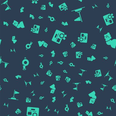 Sertifika şablonu, Bayrak, Islık ve Baş 'ı sorunsuz desen üzerinde soru işareti ile ayarla. Vektör