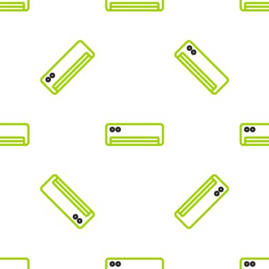 Hat klima simgesi beyaz arka planda izole edilmiş pürüzsüz desen. Sistemin havalandırmasını böl. Soğuk ve soğuk iklim kontrol sistemi. Vektör