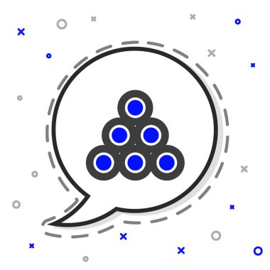 Beyaz arkaplanda çizgi boyası ikonu izole edildi. Renkli taslak konsepti. Vektör