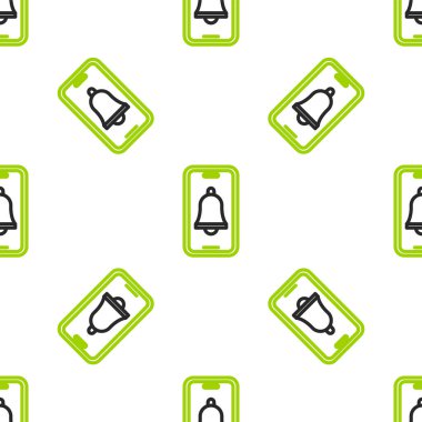 Hastanenin ikonuna yapılan acil durum telefonu çağrısı beyaz arka planda izole edilmiş pürüzsüz desen. Vektör