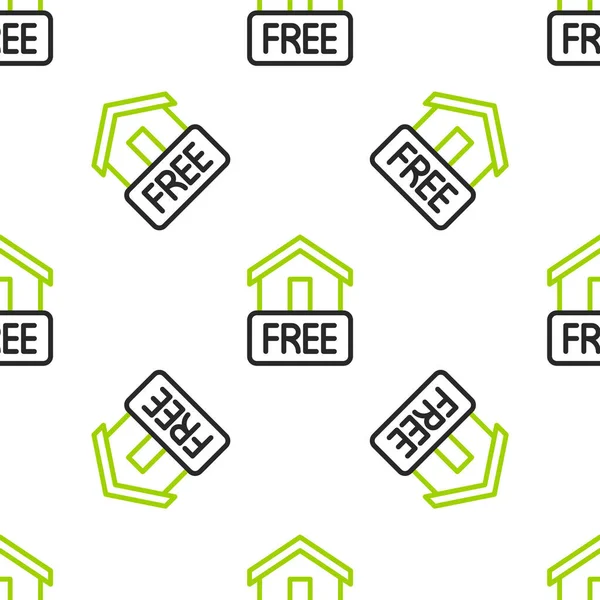 Line Free Home Delivery Konzept Zur Erhöhung Der Verkaufen Lager — Stockvektor
