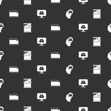 Püskürtme kapağı, boya kovası, yapıştırıcı yapıştırıcı ve pürüzsüz desen. Vektör