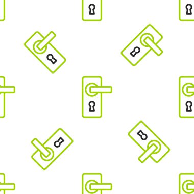 Hat Kapısı simgesi beyaz arkaplanda izole edilmiş. Kapı kilidi işareti. Vektör