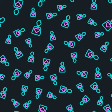 Gönüllü çizgisi simgesi siyah arkaplanda izole edilmiş. Vektör