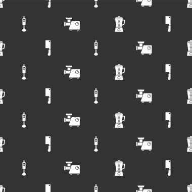 Blender 'ı, Et Helikopteri' ni ve Mutfak Kıyma Makinesi 'ni kusursuz bir şekilde ayarla. Vektör