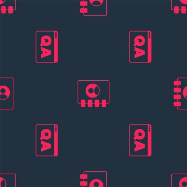 Soru ve Yanıt ve Adres defterini kusursuz desen üzerine ayarla. Vektör