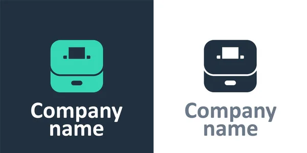 Logotype Stembus of stembus met envelop pictogram geïsoleerd op witte achtergrond. Logo ontwerp template element. Vector — Stockvector